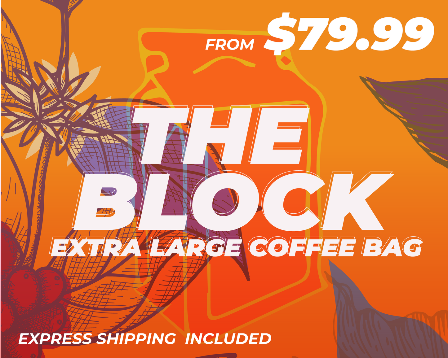 THE BLOCK - Extra Large Bag of Coffee  - Medium + Roast