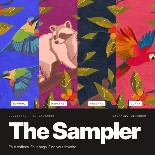 El Salvador Coffee Sampler Pack - Express Shipping Included!